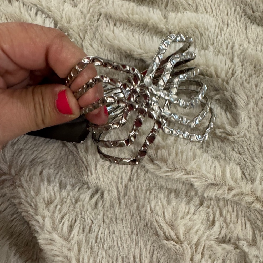 Bold Elements Silvertone Cuff Bracelet – NWT - Picture 3 of 3